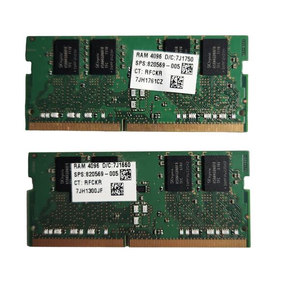 SK Hynix 2 x 4GB DDR4 PC4-21300 3200 MHz Laptop Ram Pre-owned - Picture 2 of 4